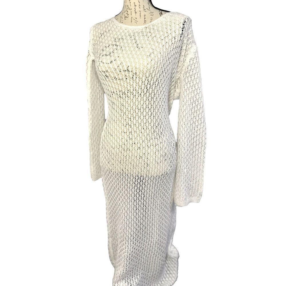 Long Crochet Coverup